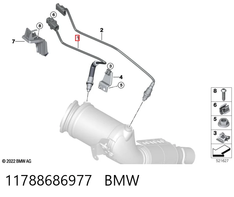11788686977 BMW Лямбдазонд, датчик кисню до каталізатора