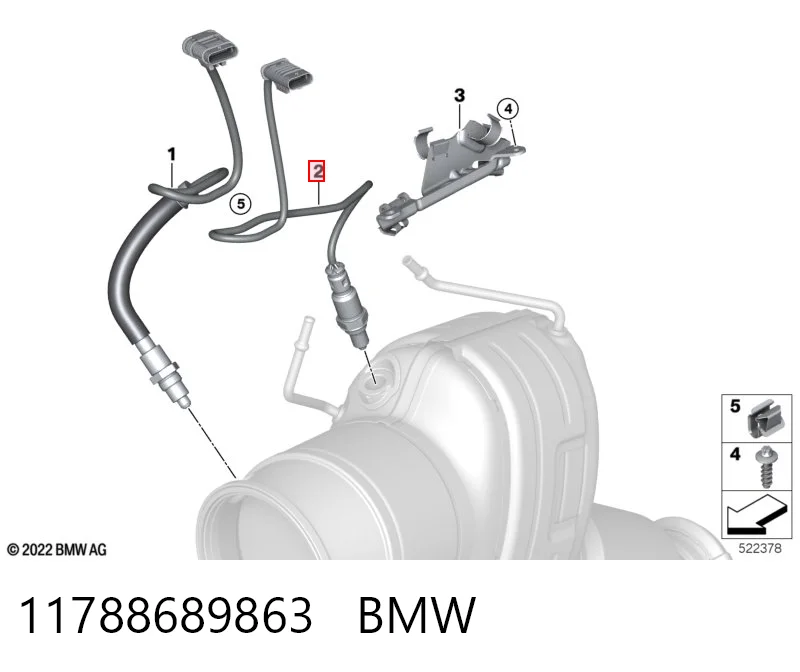 11788689863 BMW Датчик кисню
