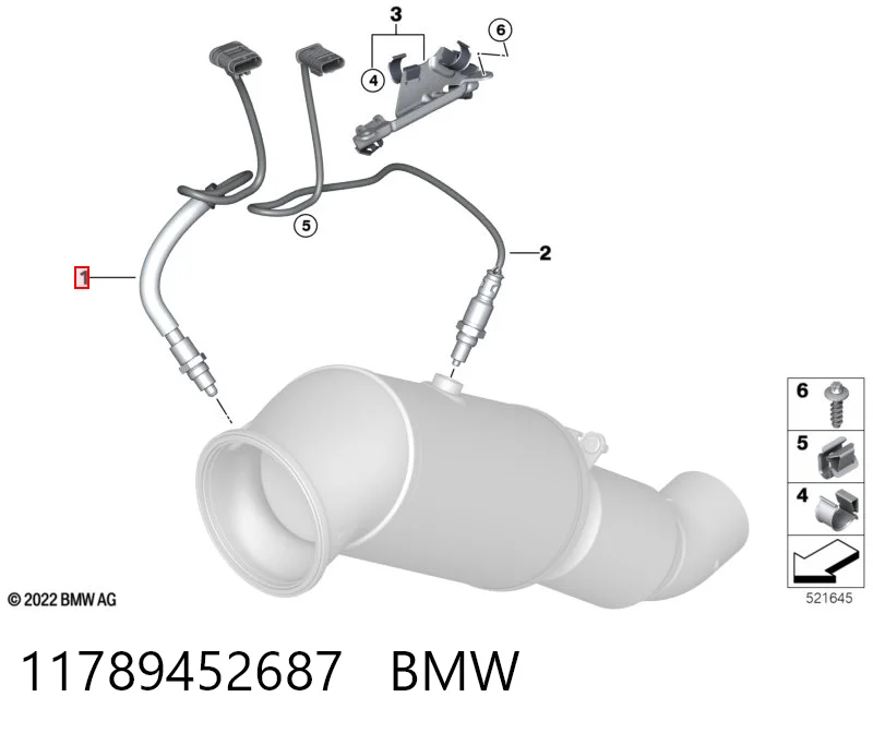 11789452687 BMW Лямбдазонд, датчик кисню до каталізатора