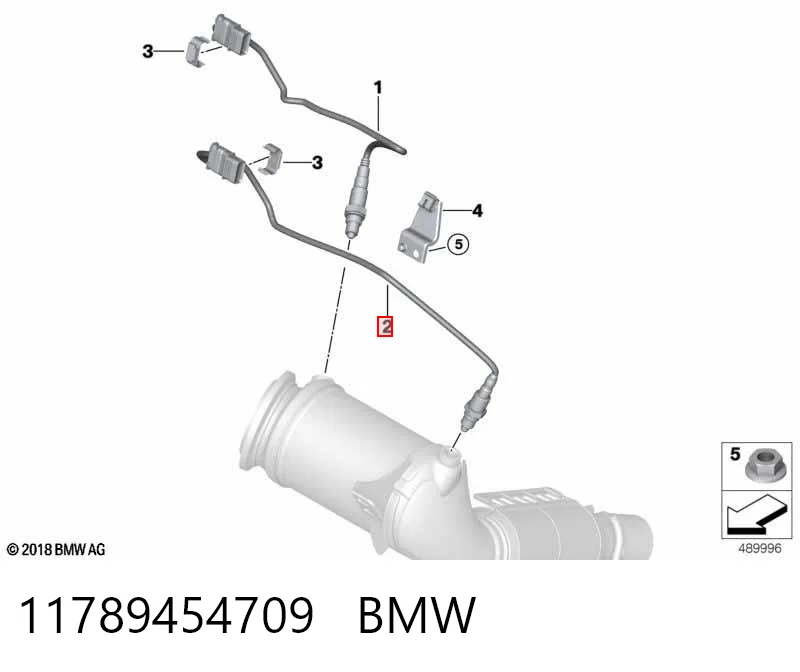 11789454709 BMW Лямбда зонд після каталізатора