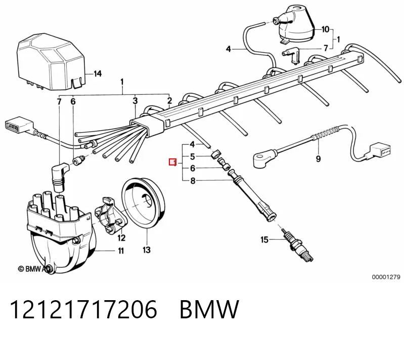  Високовольтні дроти BMW 7 