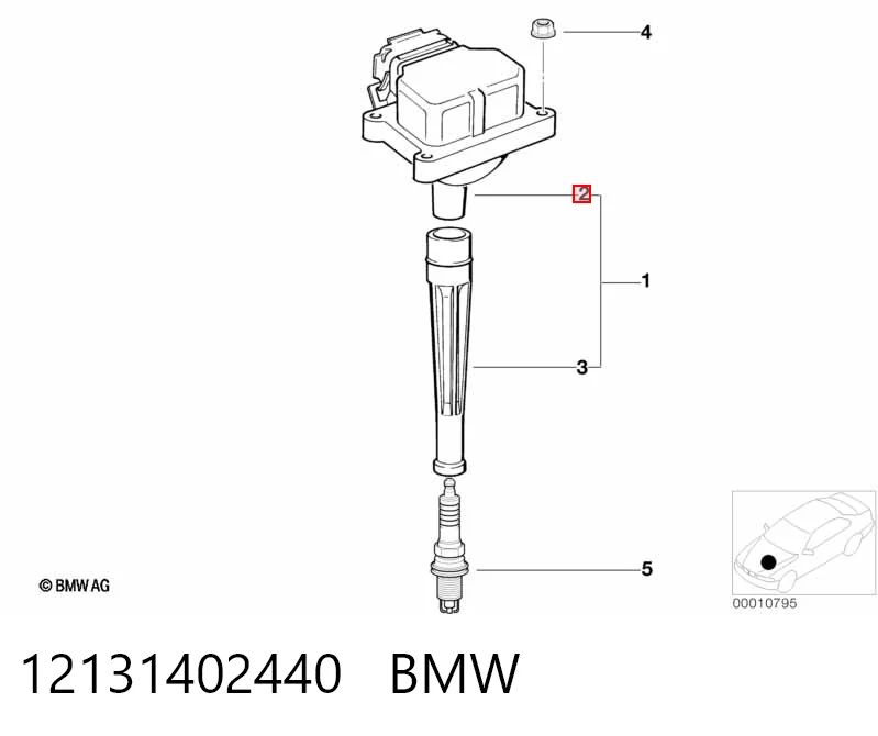 12131402440 BMW Котушка запалювання