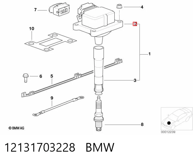 12131703228 BMW Котушка запалювання