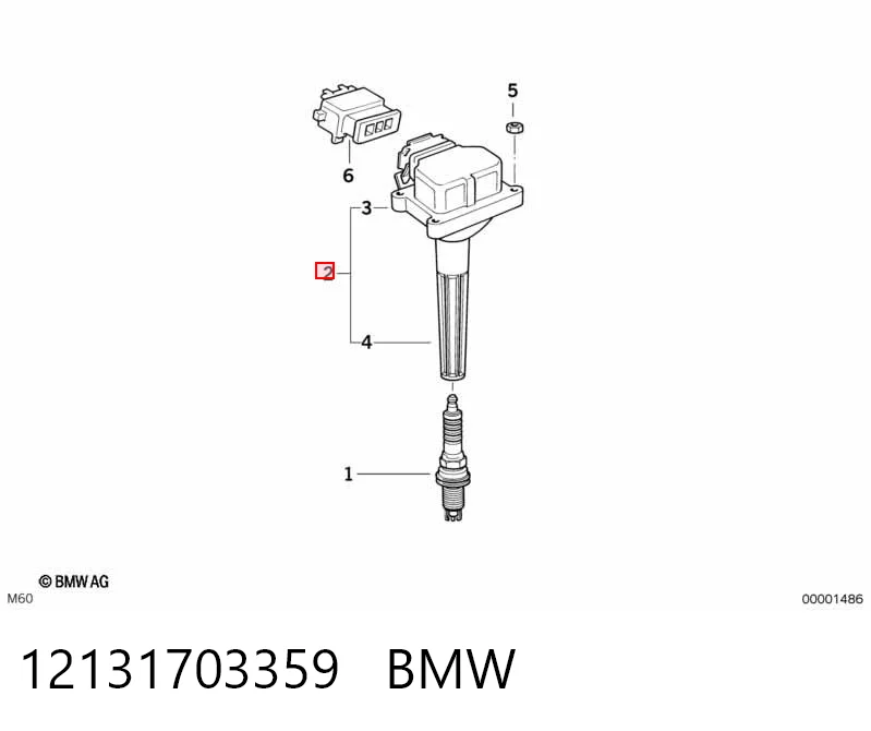 12131703359 BMW Котушка запалювання