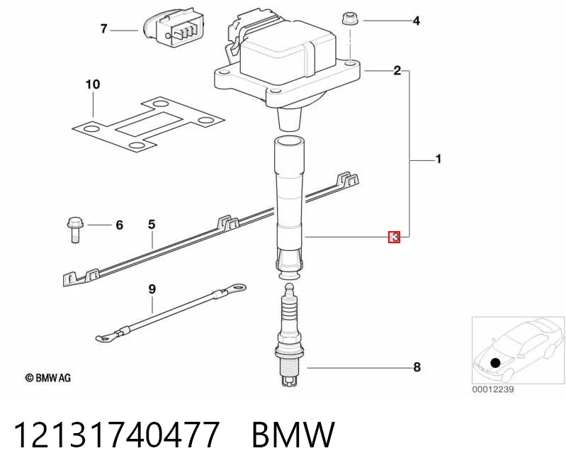 Накінечник свічки запалювання BMW 1730521