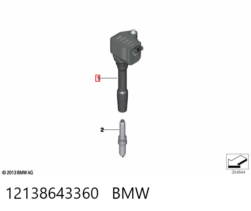 12138643360 BMW Котушка запалювання