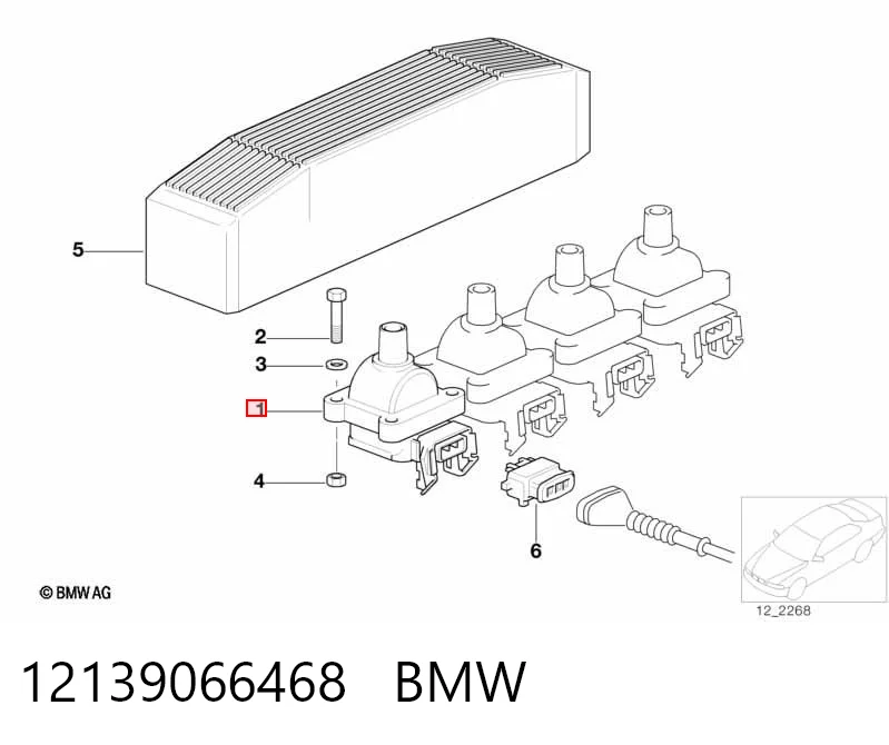 12139066468 BMW Котушка запалювання