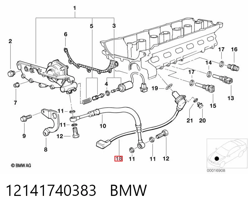 12141740383 BMW Датчик розподільного вала