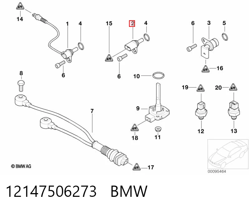 12147506273 BMW Датчик розподільного вала