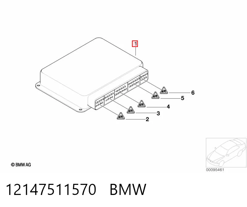  Електронний блок керування двигуном BMW X5 