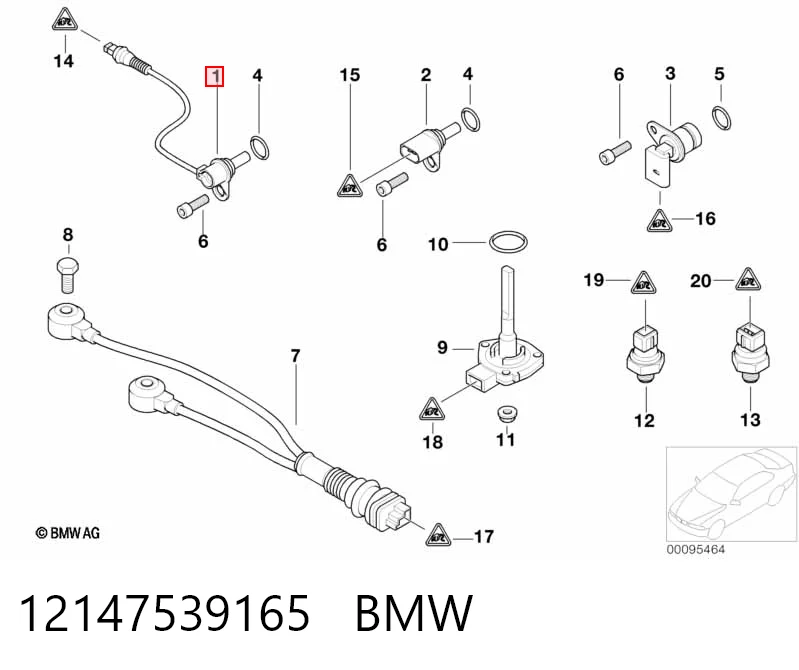 12147539165 BMW Датчик розподільного вала