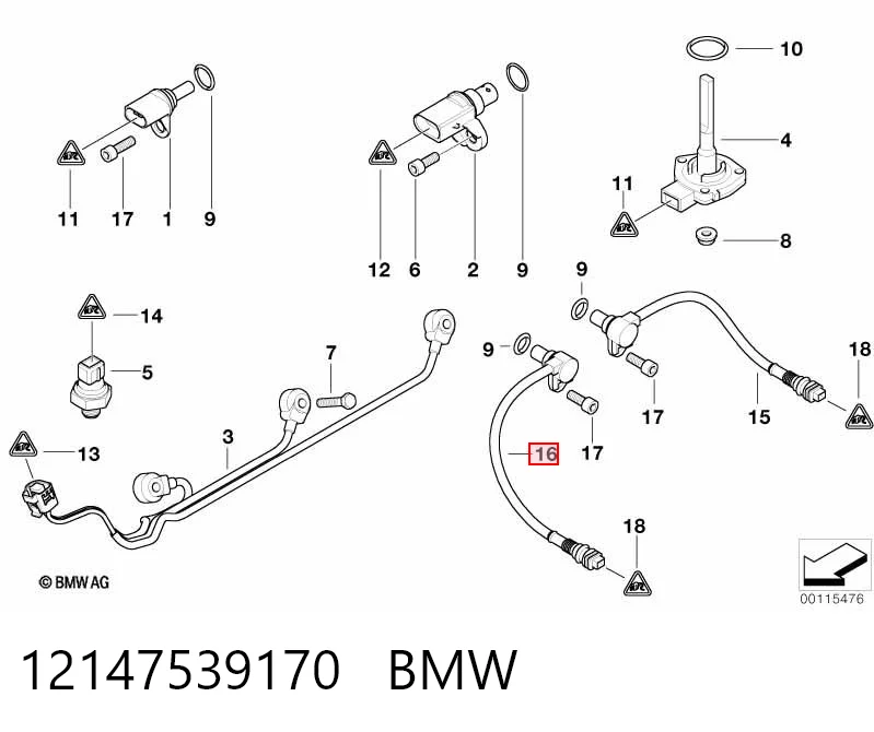 12147539170 BMW Датчик розподільного вала