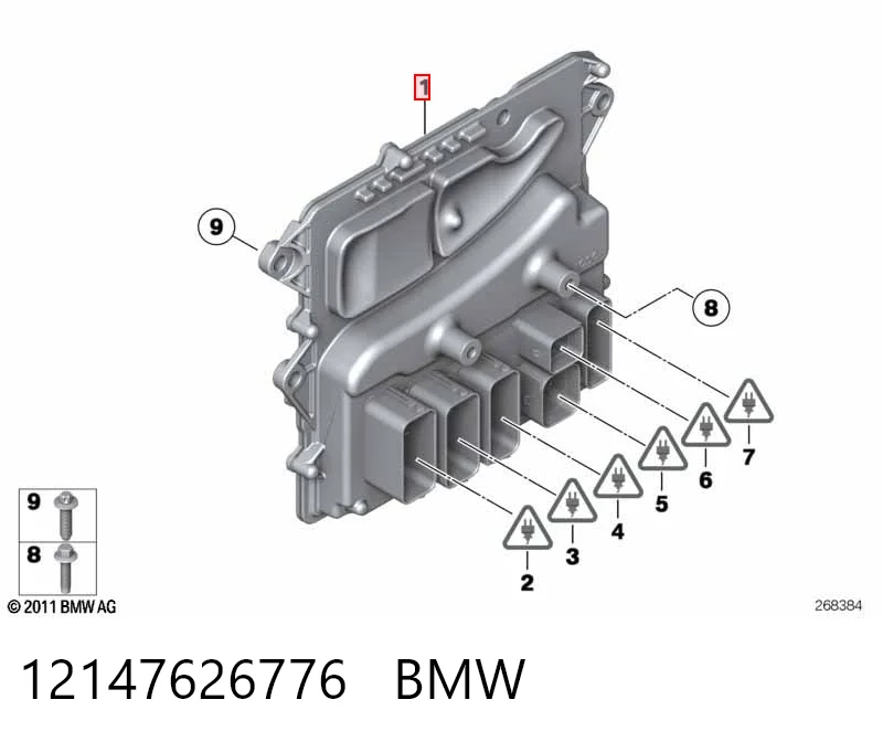 Блок електронного управління на BMW X1  E84