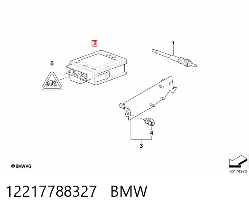 12217788327 BMW Реле свічок накалу