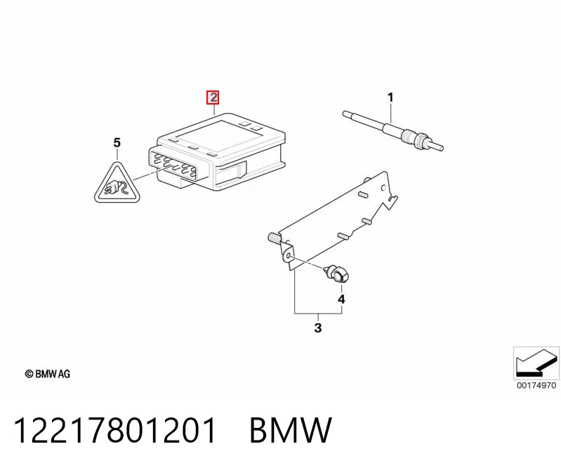 12217801201 BMW Реле свічок накалу