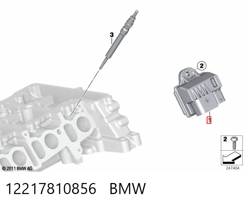 Купити Реле свічок накалу BMW 3  F30, F80