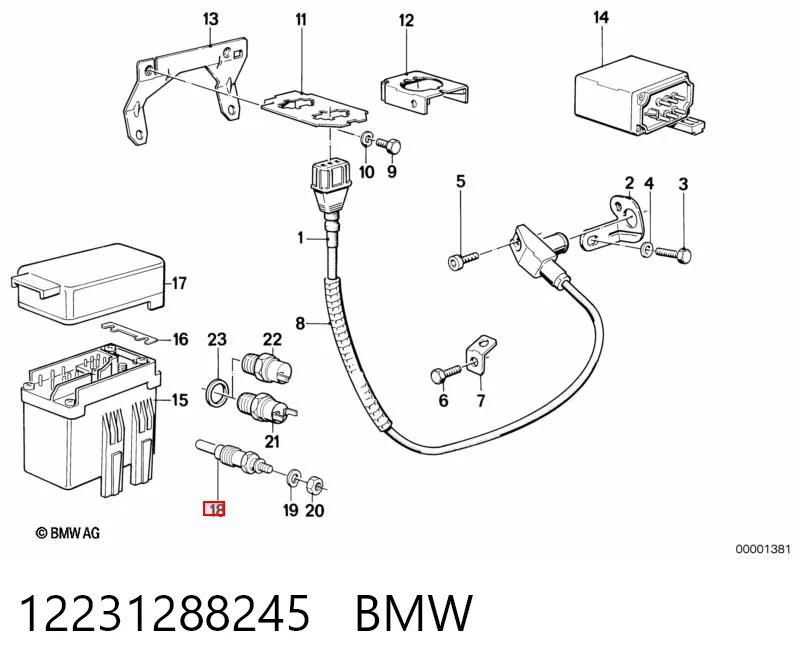 12231288245 BMW Свічки розжарювання