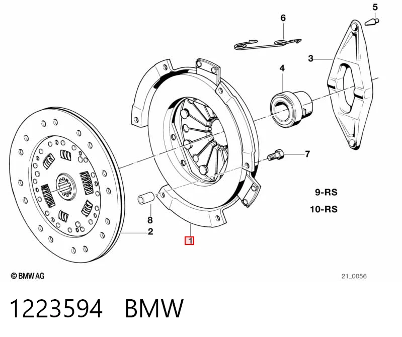 1223594 BMW Натискний диск зчеплення