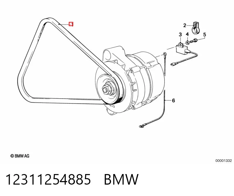 12311254885 BMW Поліклиновий ремінь