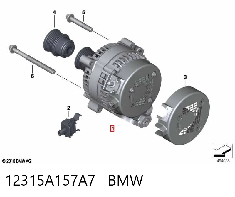 12315A157A7 BMW Авто генератор