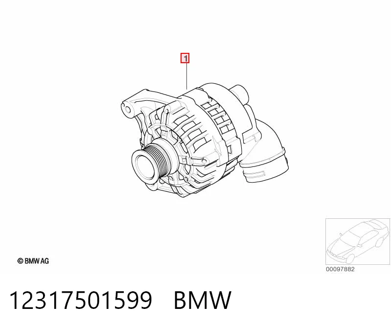 12317501599 BMW Авто генератор