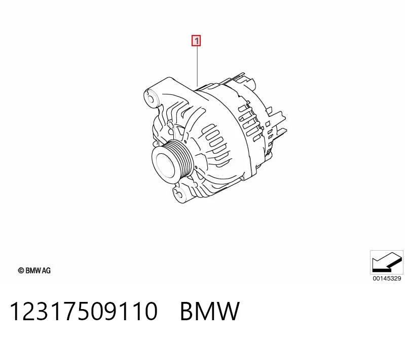 12317509110 BMW Авто генератор