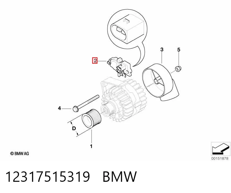 Купити Реле генератора BMW 5  E60