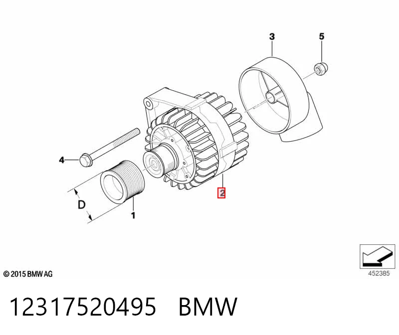 12317520495 BMW Авто генератор