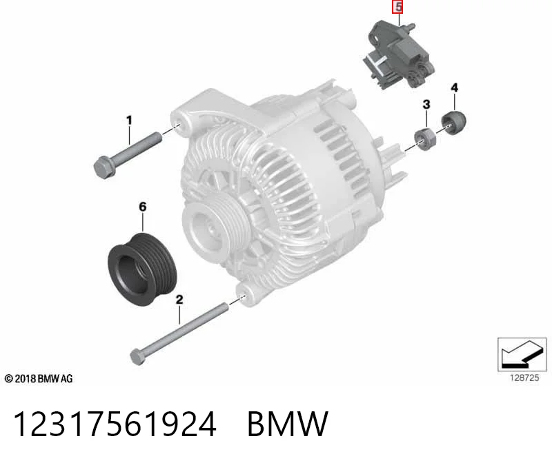 12317561924 BMW Реле-регулятор (напруги)