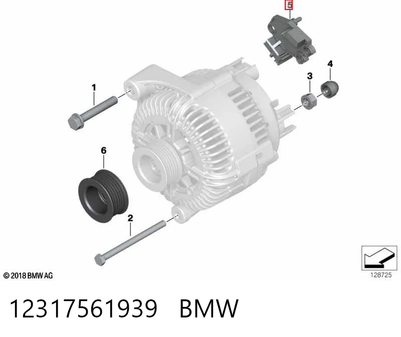 12317561939 BMW Реле-регулятор (напруги)