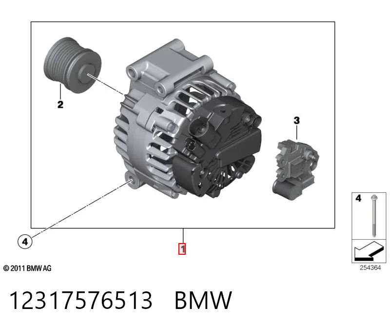 12317576513 BMW Авто генератор