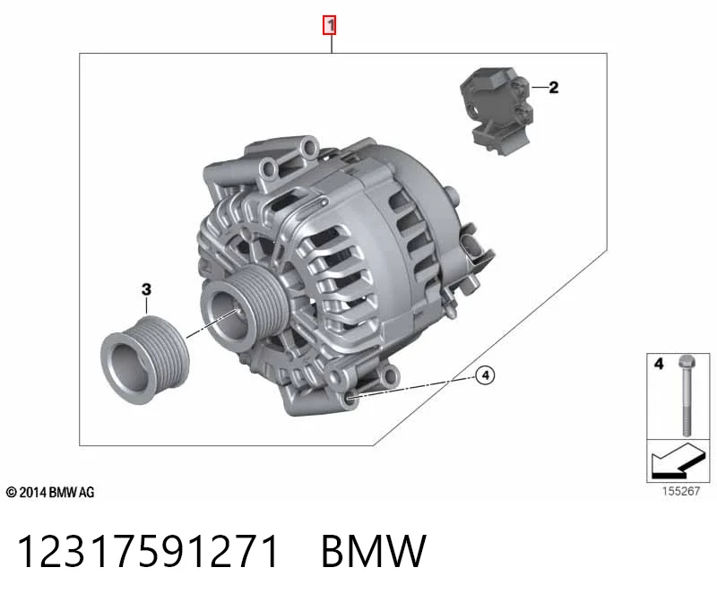 12317591271 BMW Авто генератор