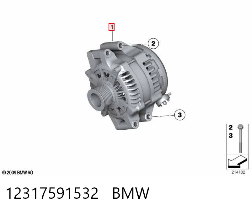 12317591532 BMW Авто генератор