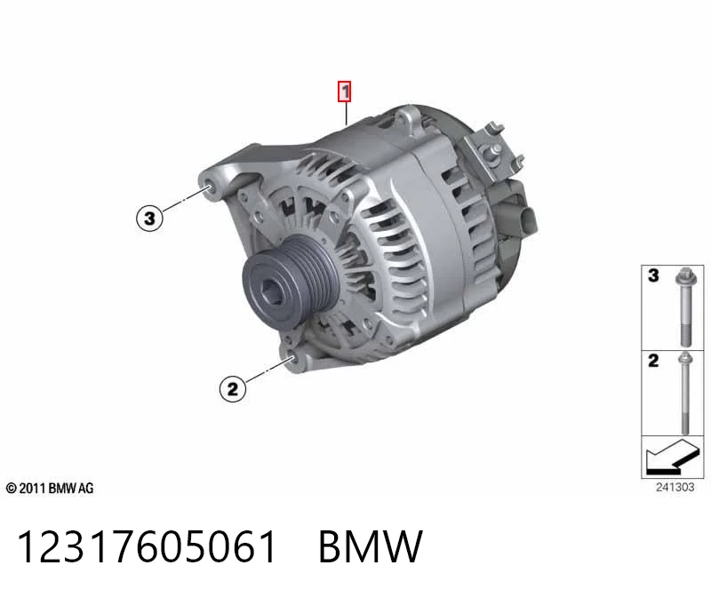 12317605061 BMW Авто генератор