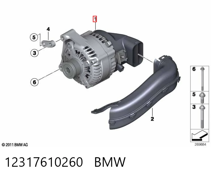 12317610260 BMW Авто генератор