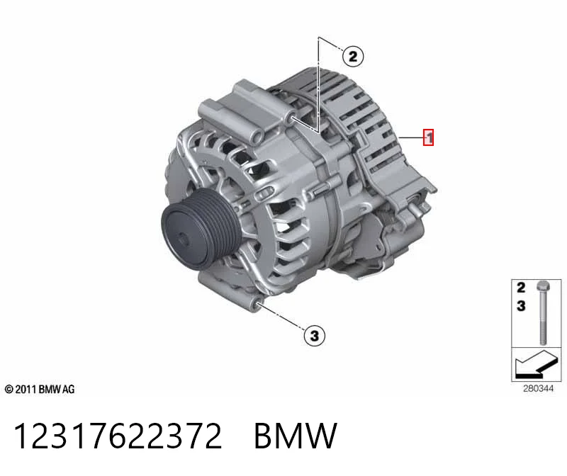 12317622372 BMW Авто генератор