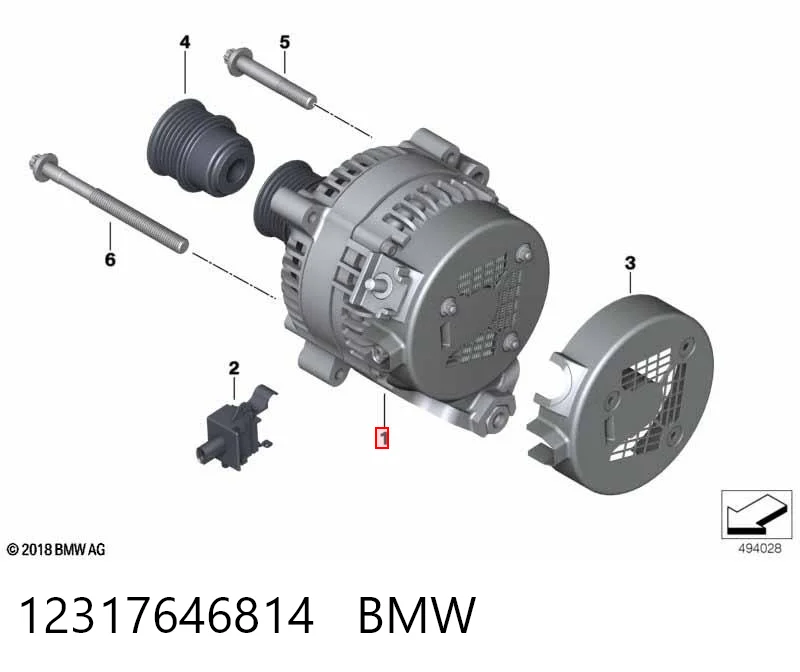 12317646814 BMW Авто генератор