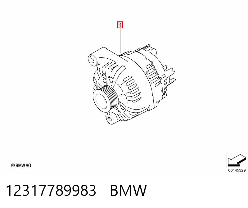 12317789983 BMW Авто генератор