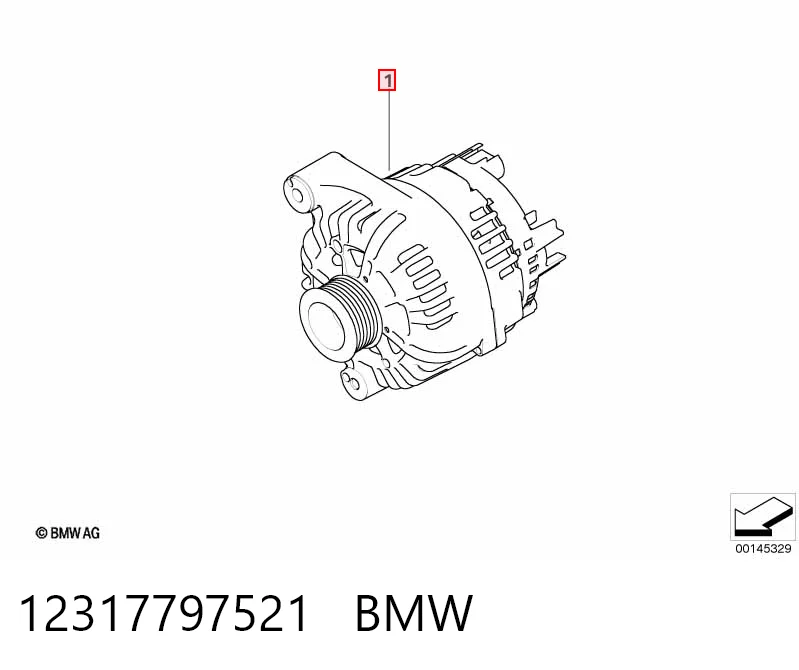 12317797521 BMW Авто генератор