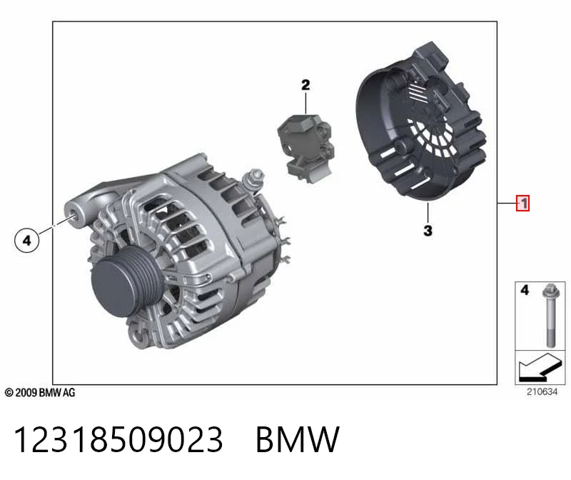 12318509023 BMW Авто генератор