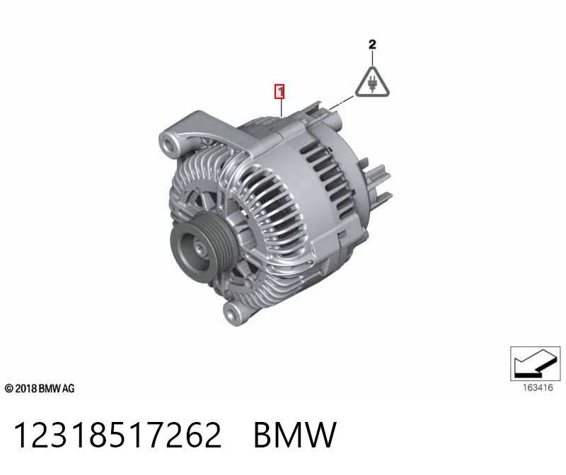 12318517262 BMW Авто генератор