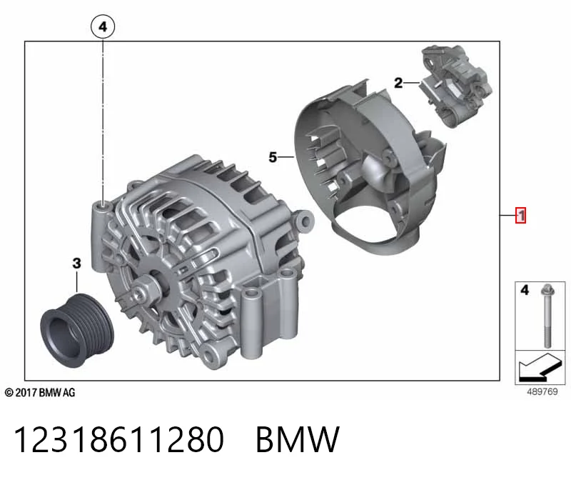 Генератор BMW X7 позашляховик (G07) (2019 - 2026) ціна, від 290.82 USD
