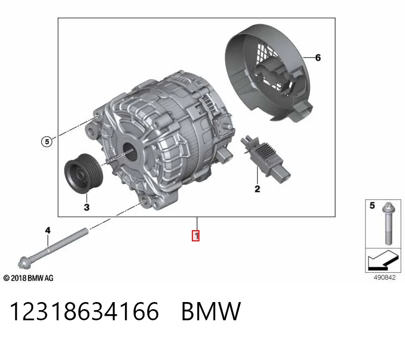 12318634166 BMW Авто генератор