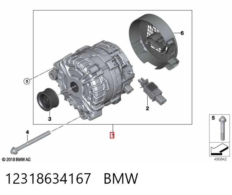 Купити Генератор BMW 7  G11, G12