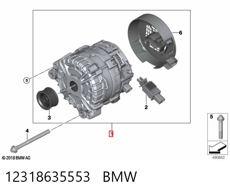 12318635553 BMW Авто генератор