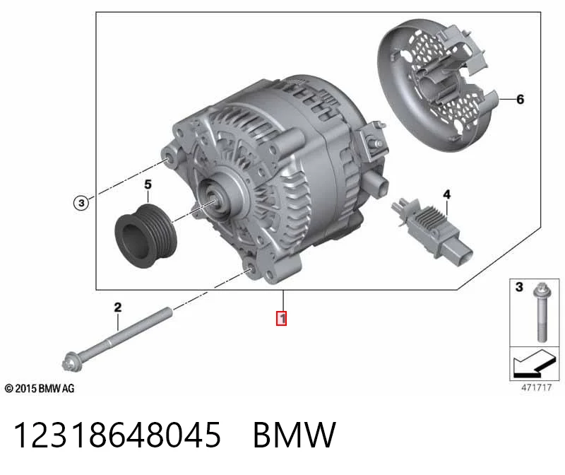 12318648045 BMW Авто генератор