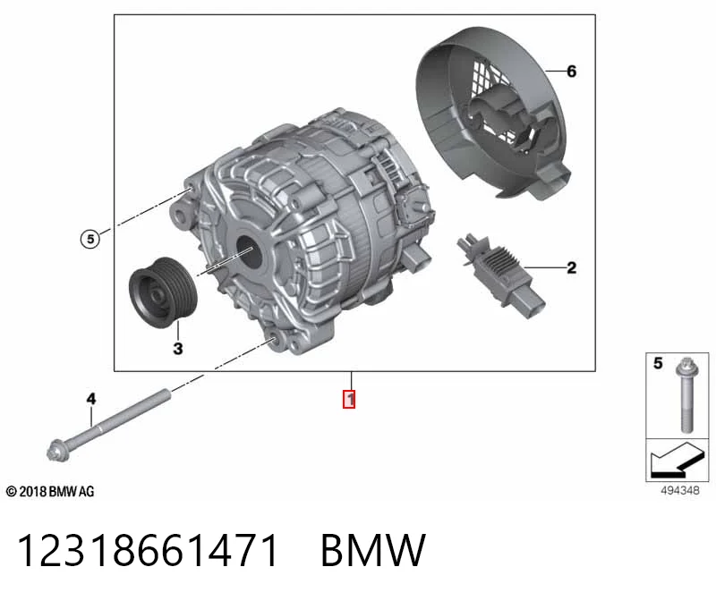 Купити 8490438 BMW Генератор