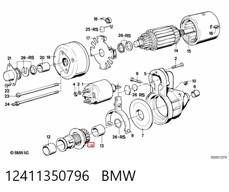 Бендикс Alfa Romeo 147 хетчбек (937) (2001 - 2010) ціна, від 13.72 USD