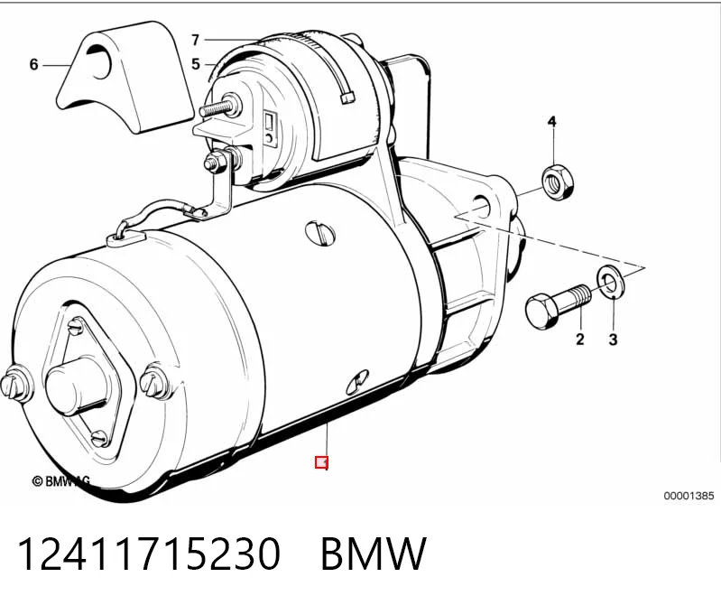 12411715230 BMW Стартер двигуна