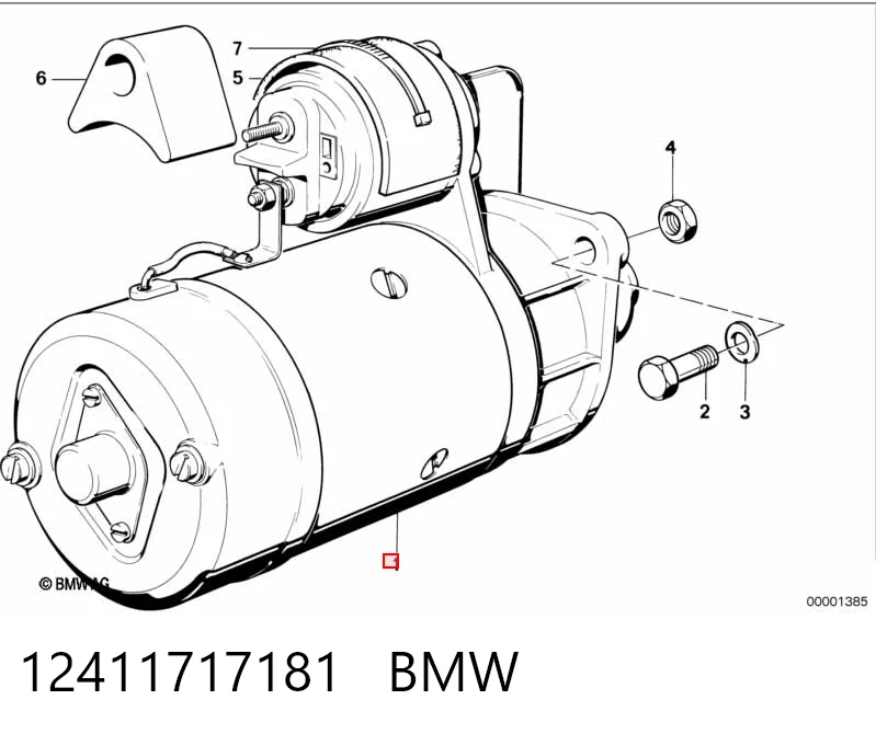 12411717181 BMW Стартер двигуна